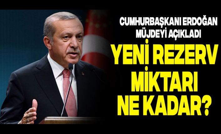 Cumhurbaşkanı Erdoğan doğalgaz rezerv miktarını açıkladı